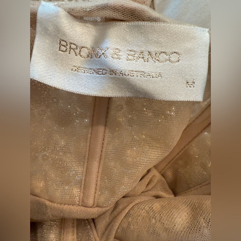 NWOT BRONX AND BANCO Allegra Gold Sequin Maxi Dress - Picture 16 of 16